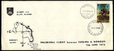 GILBERT & ELLICE IS 1975 First flight cover Tarawa to Nonouti..............94442