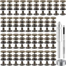 Snap Fastener Kit Tool Snap Button Kit Snaps for Leather Leather 72 Pieces 15MM