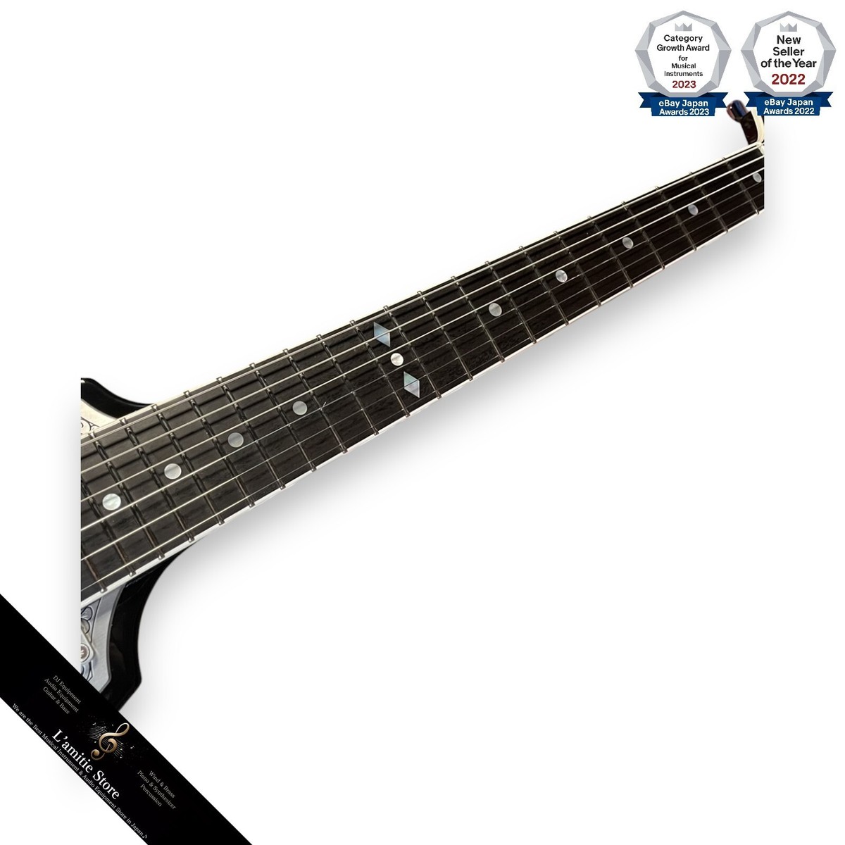 Zemaitis MFGV22 BK Gloss Black Electric Guitar 6 String Japan MFGV