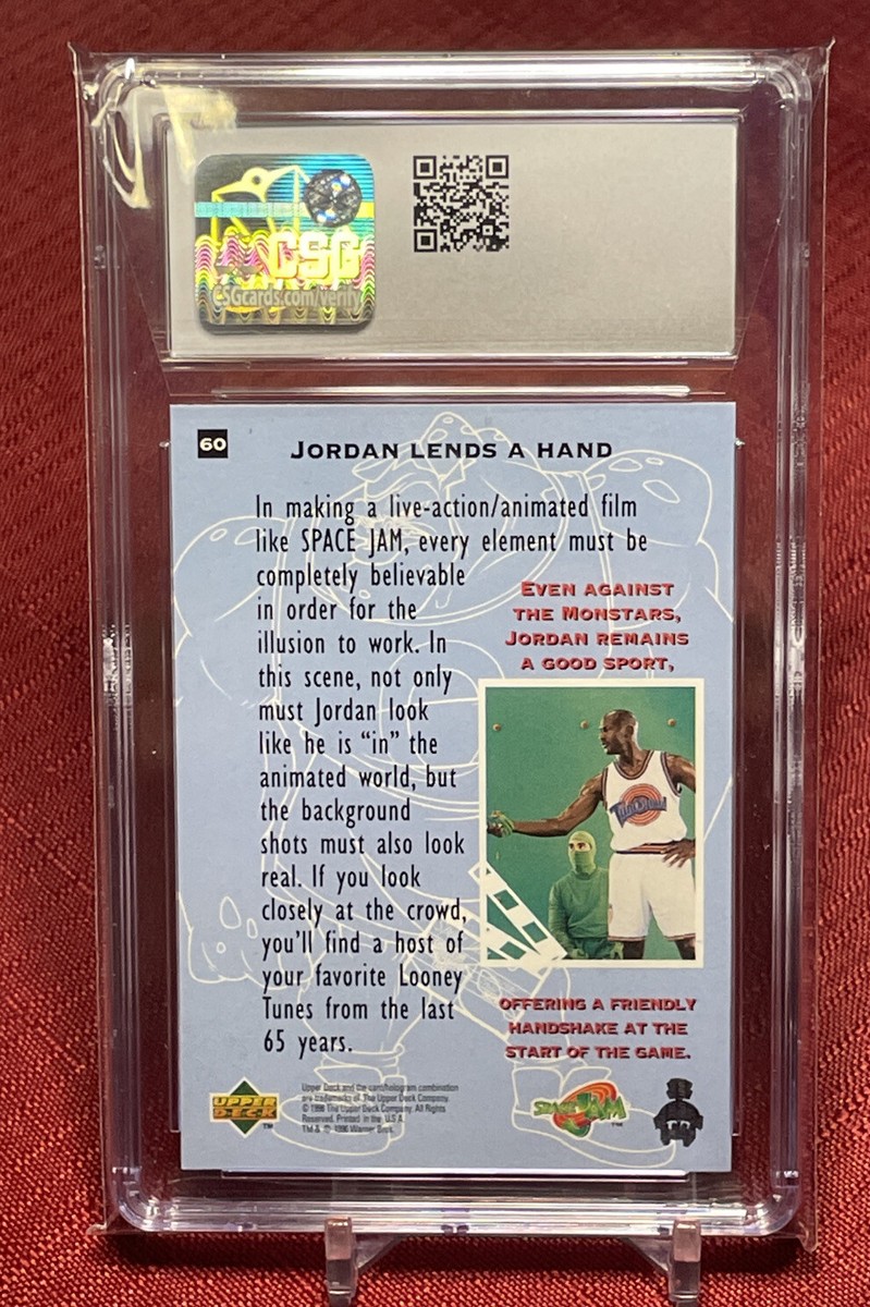 1996 Upper Deck Space Jam #60 Michael Jordan Lends A Hand CSG 10