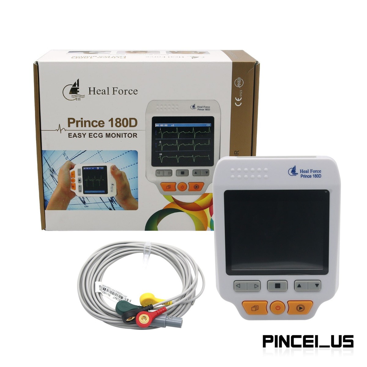 Heal Force Prince 180D Portable ECG Monitor Handheld LCD Heart ...