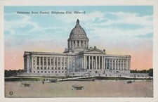 Oklahoma State Capitol Oklahoma City Oklahoma Vintage White Border Post Card