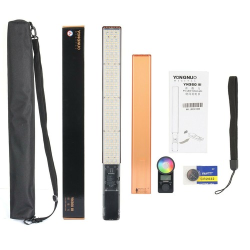 2x YONGNUO YN360III YN360 III Pro RGB LED Video Light Stick Remote Control 5500K - Picture 9 of 13
