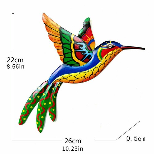 Metal Bird Art Sculpture Home Wall Hanging Ornament Outdoor Garden Fence Decor - Picture 16 of 16