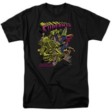 SUPERMAN VERSUS METALLO BLACKLIGHT Licensed Adult Men's Graphic Tee Shirt SM-6XL