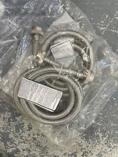 GE 4 ft. Universal Stainless Steel Washer Hoses 2-Pack New