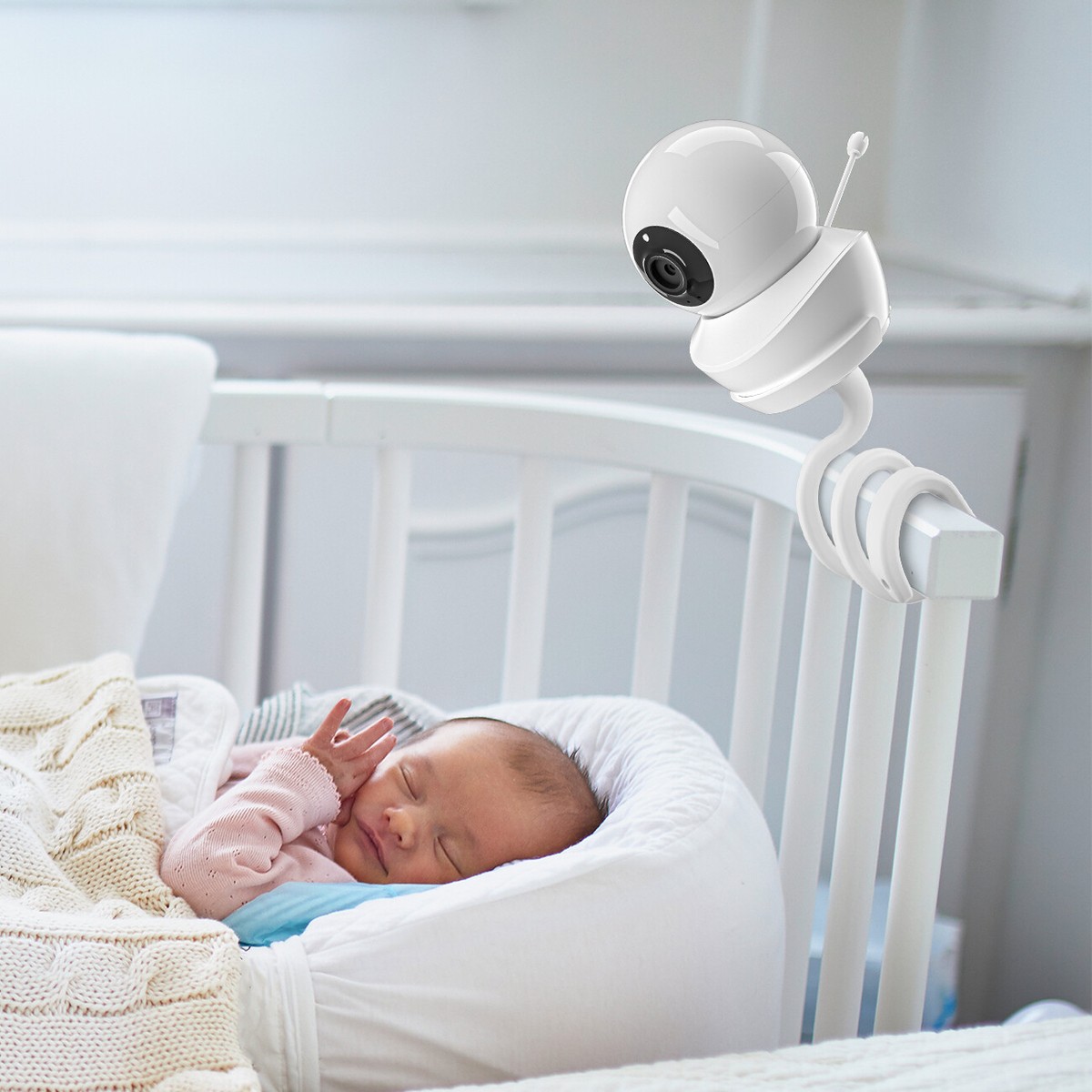Flexible Twist Mount Bracket for Babysense HD S2&V43 Baby Monitor Camera