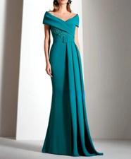 A-line Off The Shoulder Mother Of The Bride Dress Sparkly Sequins Modest Gowns