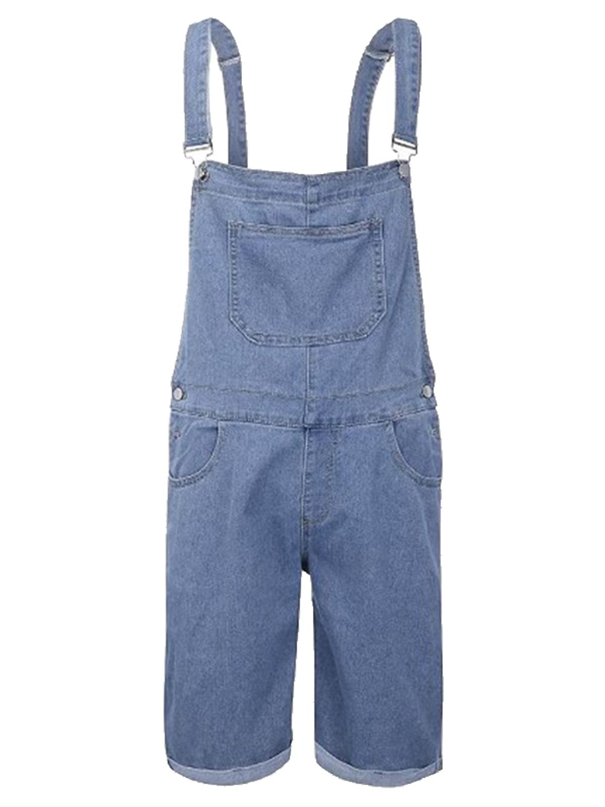 Men Denim Bib Overall Shorts Above Knee Length Rompers Walk Relaxed Fit Jumpsuit eBay