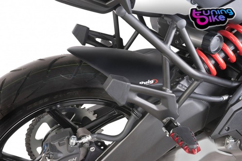 Puig 20575J Parafango Posteriore Per Moto, Nero Opaco - Materiale ABS, Design Sportivo, Modello S Per Naked