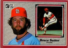 1983 Donruss Baseball Bruce Sutter Jumbo