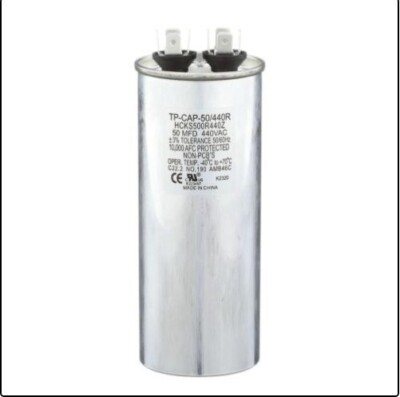 50 MFD Capacitor Round MULTI-PUROPSE A/C 50/440R New