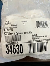 HOFFMAN NVENT AL12AR  Sm Nema 1 Cylinder Lock Kit with Key 34630
