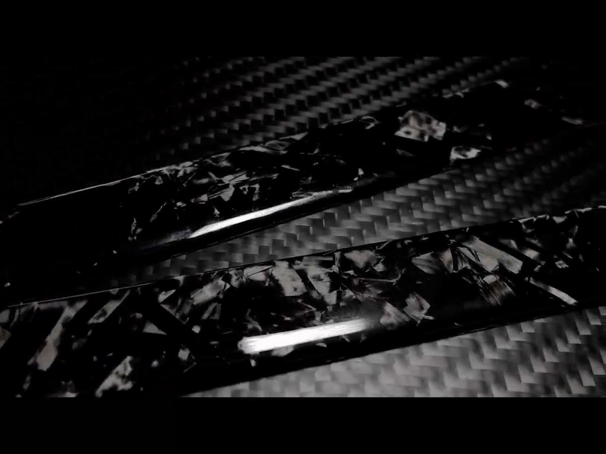 Forged Carbon Fiber Interior Door Sill Panel Cover For Audi A6 S6