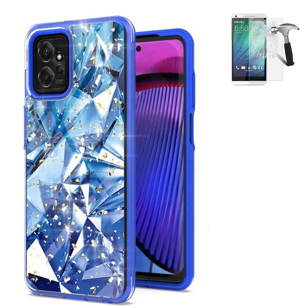 Phone Case for Motorola Moto G Power 2023 (XT2311) Hybrid Glitter