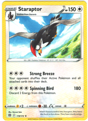 Staraptor (carta rara do tipo Voador) - Pokémon TCG Cards