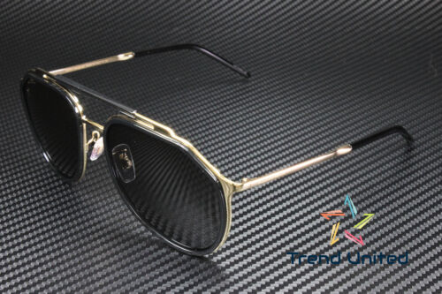 DOLCE & GABBANA DG2277 02 87 Gold Black Dark Grey 57 mm Men's Sunglasses