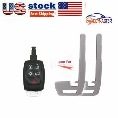 2XSmart Remote Car Key Blade for Volvo C30 C70 S40 V50 KR55WK49259 Uncut Blade