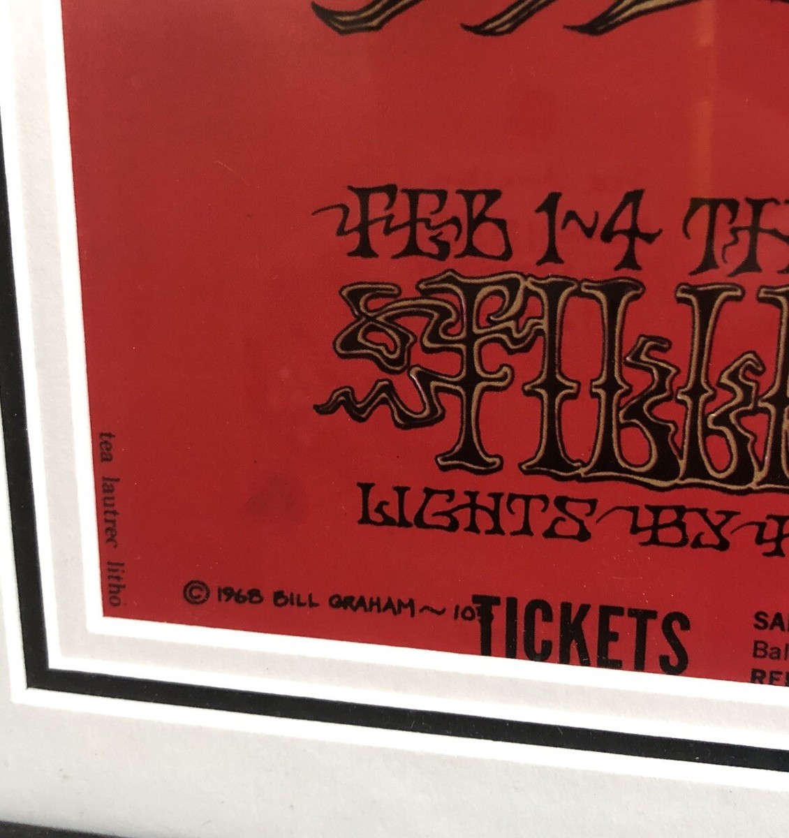 Jimi Hendrix BG-105 2nd Print Flying Eyeball Poster Rick Griffin