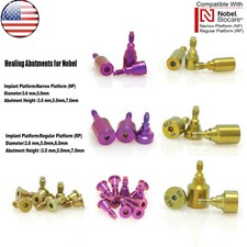 US NOBEL Dental Healing Abutment RP/NP Compatible Active ∅3.6 ∅5.0 ∅6.0 H3/5/7mm