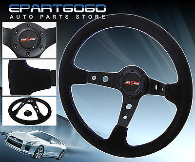 350mm Deep Dish Track Drifting Light Weight Steering Wheel God Snow Button