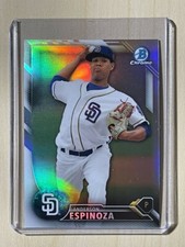 2016 Bowman Chrome Draft REFRACTOR Anderson Espinoza RC #BDC140 San Diego Padres
