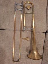 Rare 1941 Conn Tenor Trombone Brass Bb Engraved Elkhart USA Professional