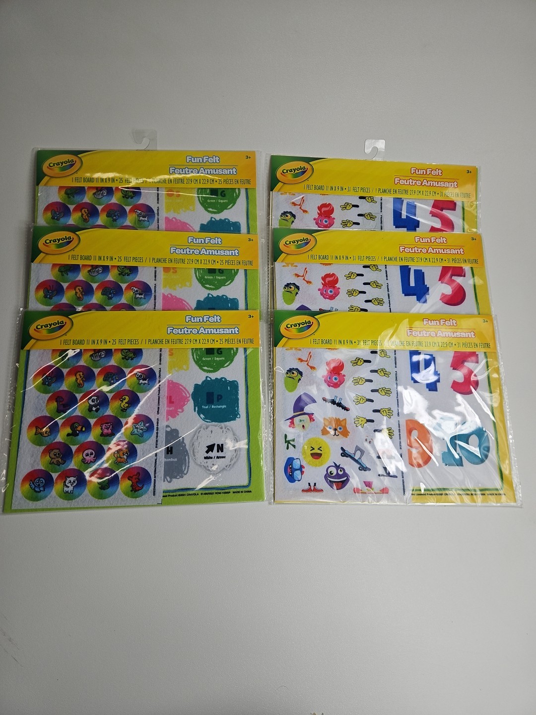 Crayola Set of 6 Fun Felt Colors Shapes Activity Kits Teache