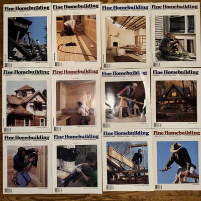 Lot of 12x Issues - Fine Homebuilding Magazine - Late 1990s