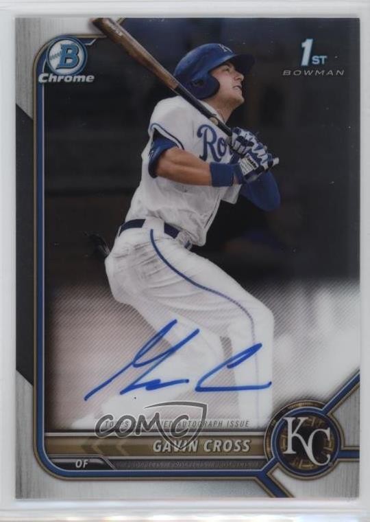 2022 Bowman Draft Chrome Draft Pick Auto Gavin Cross #CDA-GC Auto 19fv