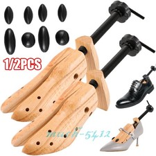 Wooden Shoe Stretcher 2 Way Shoe Widener for Length Width Shoe Tree Extender