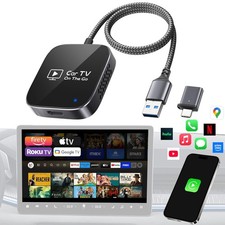 2-in-1 Wireless CarPlay Adapter for iPhone, 2025 Car TV Mate Pro with HDMI fo...