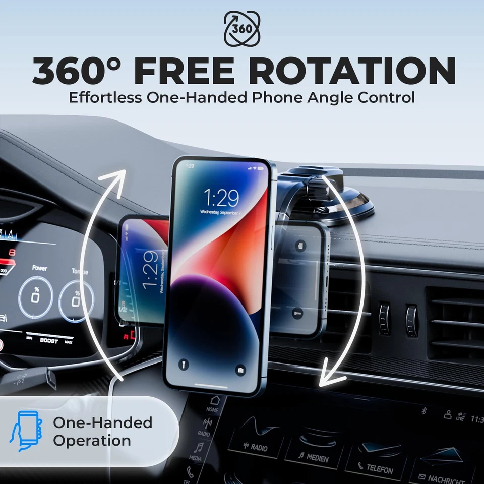 Phone Holder for Car, Magnetic Car Phone Mount | Dashboard Car Phone Holder C... - Image 4 of 4