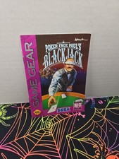 Poker Face Paul's Blackjack Sega Game Gear Manual Only NO GAME OR CASE