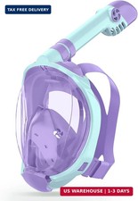 Greatever Snorkeling Gear for Kids  Ideal Gifts of Kids Snorkel Mask  Full Face Sn