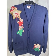 H Wolf  Sons Vintage Navy Blue Jacket with appliques