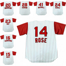 Custom Men's White All Stitched Throwback Home Jersey NWT Sizes S-6XL