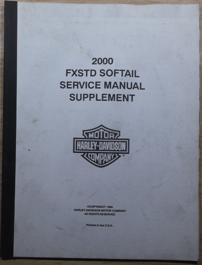 2000 HARLEY DAVIDSON FXSTD SOFTAIL SERVICE MANUAL SUPPLEMENT | eBay