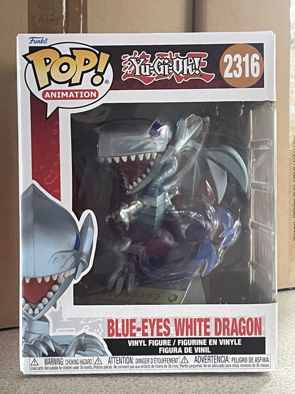 Funko Pop Yu-Gi-Oh Blue Eyes White Dragon #2316  - Brand New And Unopened