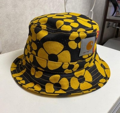MARNI x Carhartt Bucket hat Floral Cap Adult size M/L Yellow