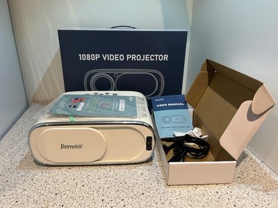 Jimveo E30 Videoprojektor Auto-Objektivdeckel Full HD 1080P Beamer Restgarantie