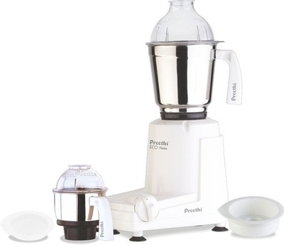 Preethi MG146 Eco Twin 2 Jar Mixer Grinder Medium White