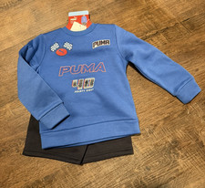 PUMA Boys 2-Piece Sweatshirt Shorts Set - Size 4T Condition: New with Tags
