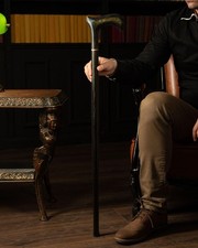 Handmade Walking Cane for Men Elegant Designer Wooden Stick Derby Rustic Looking