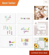 Thank You Cards with Envelopes - Bulk Blank Thank You Notes  Cards for Kids ...