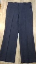 VTG LEVI'S ACTION SLACKS STA-PREST BLACK PANTS MENS 34W x 28L BOOT CUT RELAX
