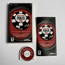 World Series Of Poker 2008 Battle For The Bracelets Sony PSP Complete in Box