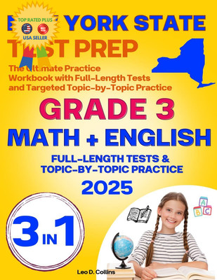 New York State Test Prep Grade 3: The Ultimate Practice Workbook for English... 