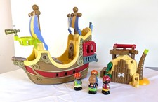 ELC Happyland Pirate Ship Island And Figures Play Set Some Damage