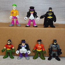 Lote de figuras de acción Imaginext DC Super Friends Batman Robin Joker Penguin